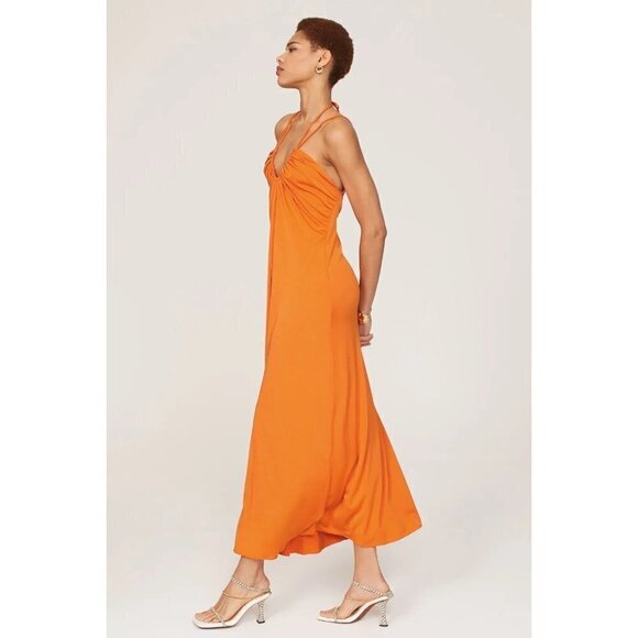 Jonathan Simkhai Hayes Dress Orange Womens Size Large - Picture 3 of 13